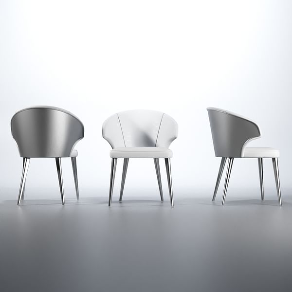Wave Dining Room Set in White